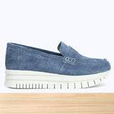 306F Lahn Cuir Daim Bleu