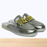317F Amwaj Cuir Olive Métalisé