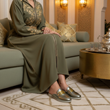 317F Amwaj Cuir Olive Métallisé - Variation 1