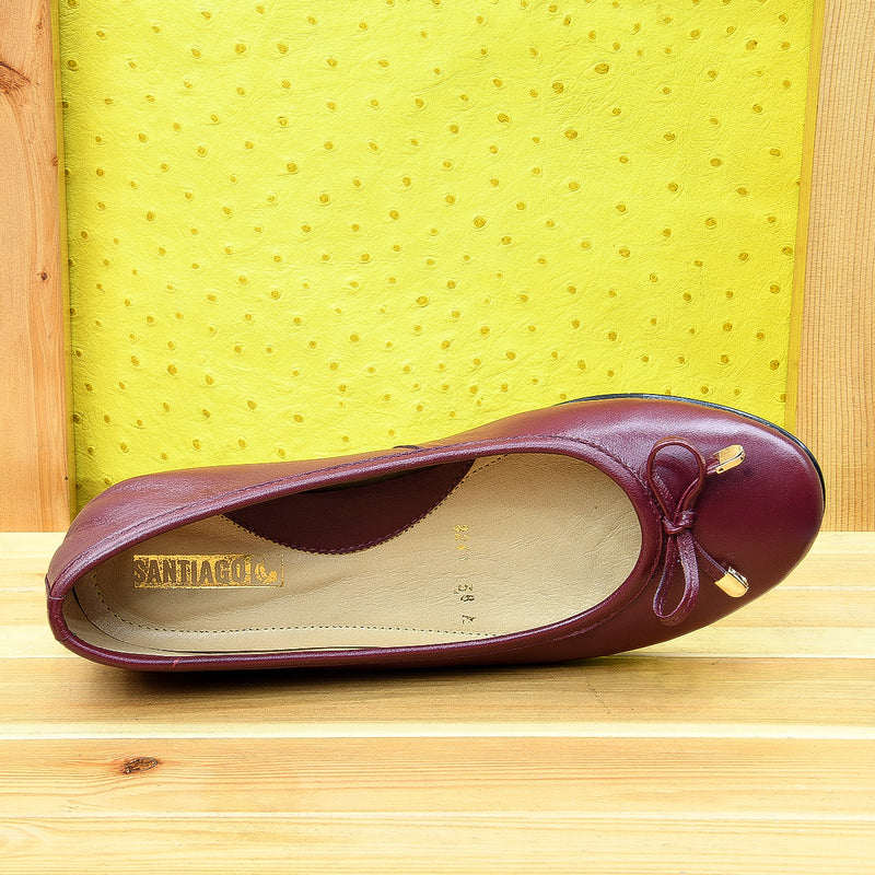 3241F Laura Cuir Bordeaux