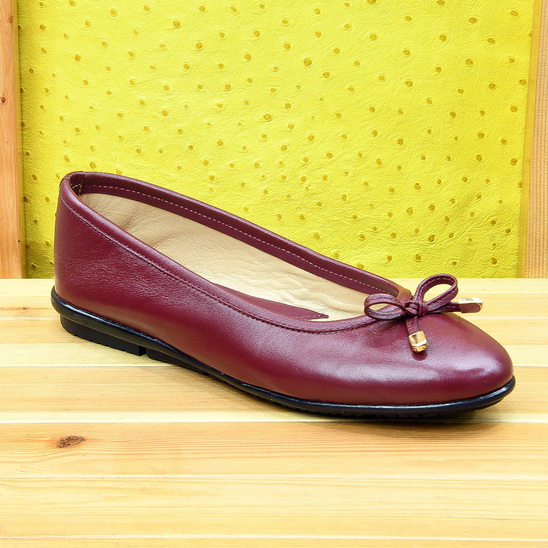 3241F Laura Cuir Bordeaux