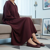 3241F Rina Cuir Bordeaux — Djellaba Var.1
