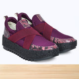 3419F Velora Cuir Violet Bordeaux