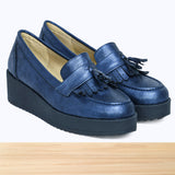 343f Awen Cuir Bleu Marine