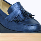 343f Awen Cuir Bleu Marine
