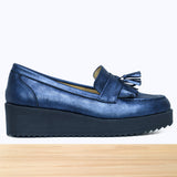 343f Awen Cuir Bleu Marine