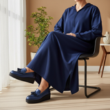 343F Awen Bleu Marine — Djellaba Var.2
