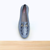 345F Gracelle Cuir Bleu Jean