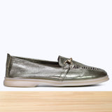 345F Gracelle Cuir Olive Métallisé