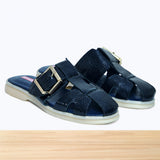 347F Noralya Cuir Bleu Nuit