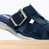 347F Noralya Cuir Bleu Nuit