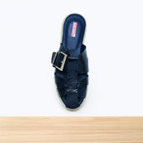 347F Noralya Cuir Bleu Nuit