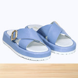 3506F Silvéra Cuir Bleu Ciel