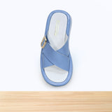 3506F Silvéra Cuir Bleu Ciel