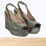3528F Ysavelle Cuir Serpent Doré N