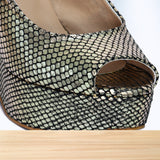 3528F Ysavelle Cuir Serpent Doré N