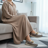 3535F Devina Cuir Taupe — Djellaba Var.1