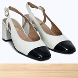 3538F Evelisse Cuir Blanc N
