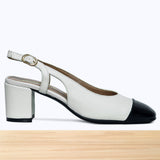 3538F Evelisse Cuir Blanc N
