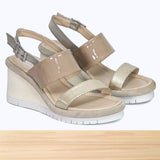 3571F Elisse Cuir Beige Doré
