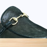 357F Tolna Cuir Noir Gris Métalisé