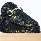 357F Tolna Cuir Noir Lézard