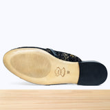 357F Tolna Cuir Noir Lézard