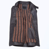 360 Zavik Gilet Cuir Marron