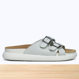 3613F Estellea Cuir Blanc Cassé