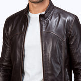 370 Pazro Jacket Cuir Marron