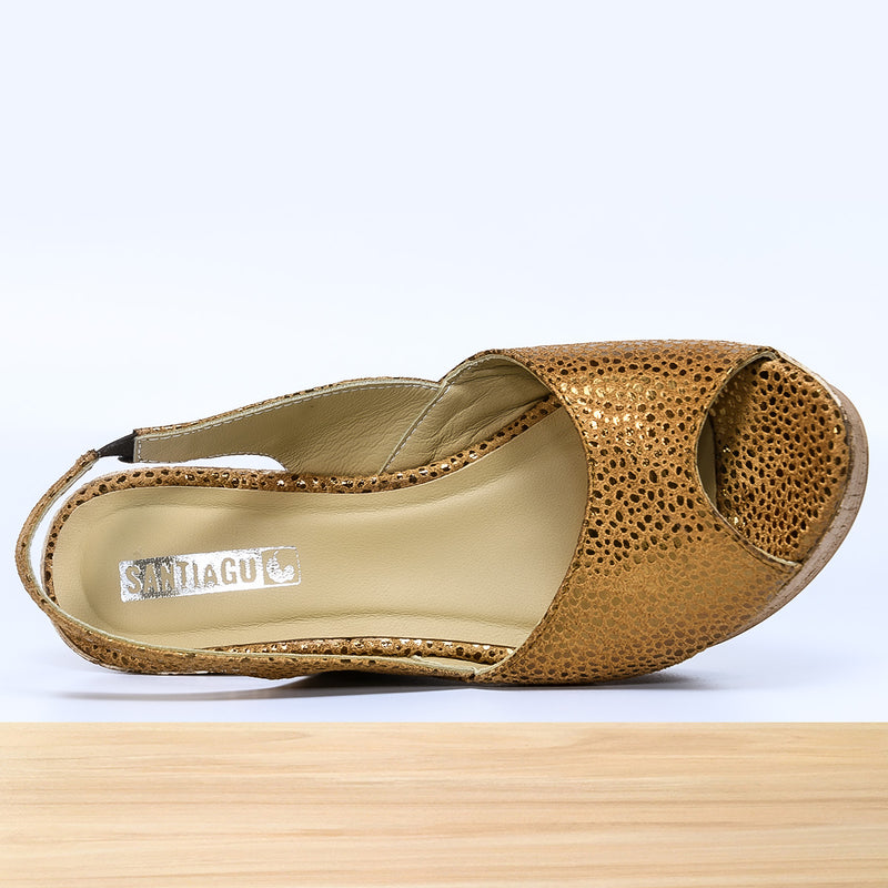 379F Elaya Cuir Camel Doré