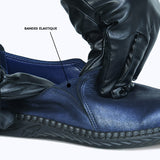 390F Céline Cuir Bleu Marine