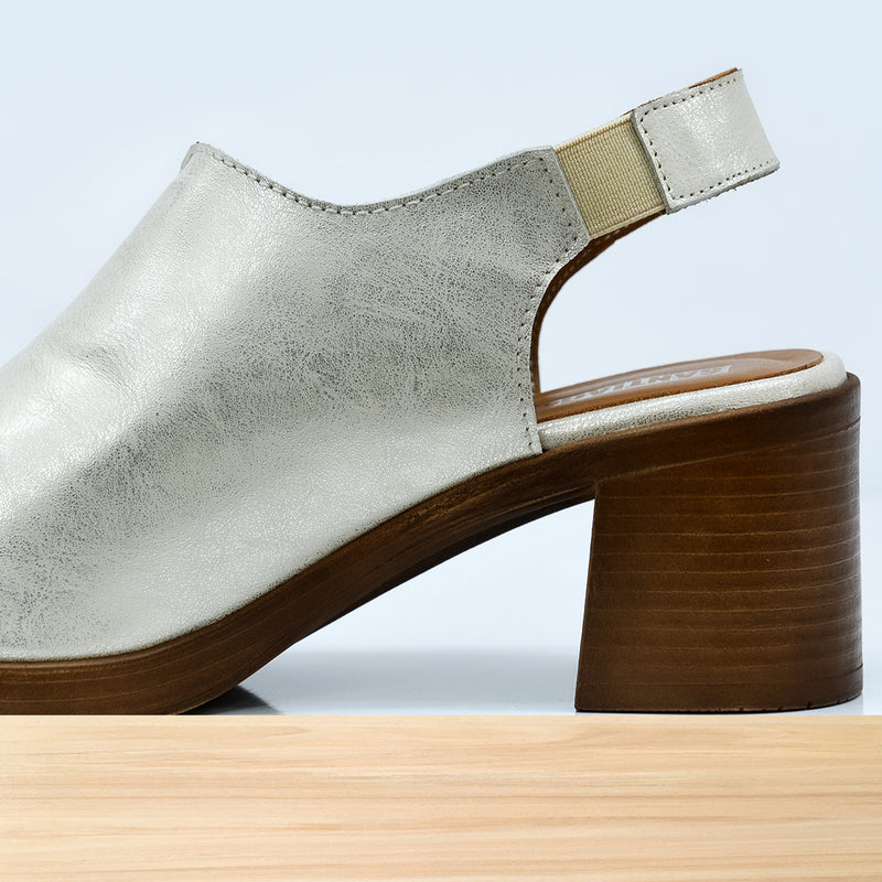 396F Mobella en Cuir Argenté