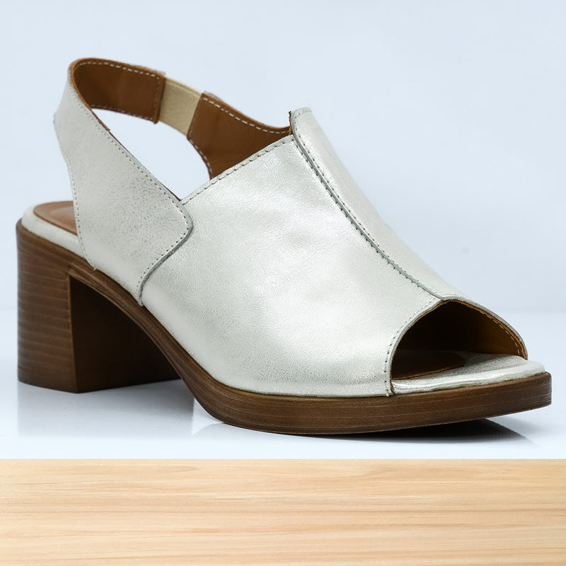 396F Mobella en Cuir Argenté