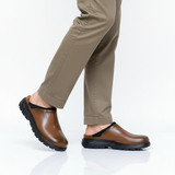 400 Flott Camel - Pantalon beige foncé sans chaussettes marche