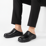 400 Flott Noir - Pantalon noir sans chaussettes assis