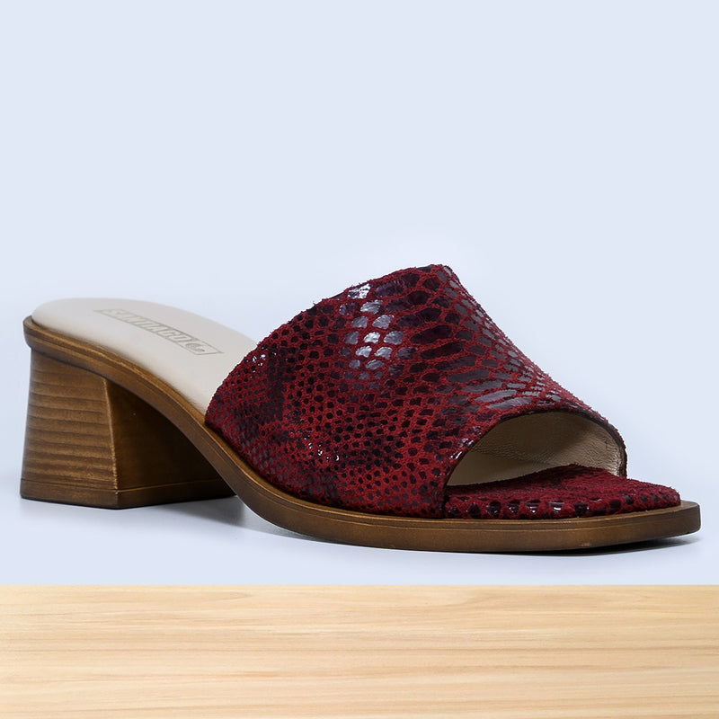 406F Mary Cuir Bordeaux Serp