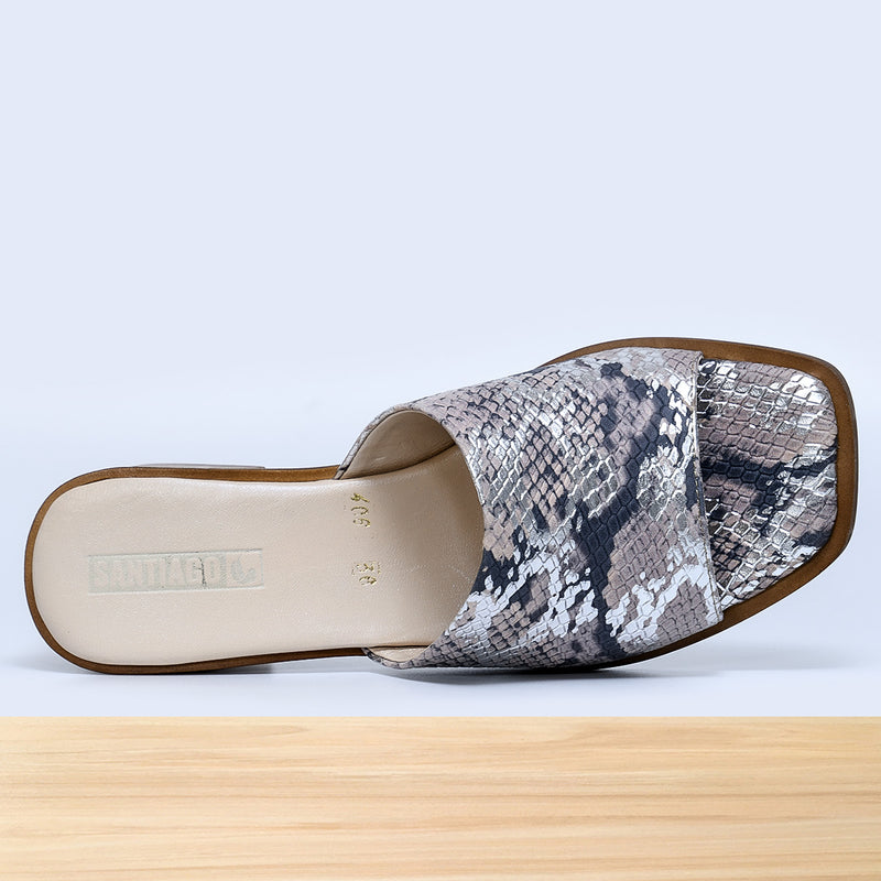 406F Mary Cuir Gris Serp