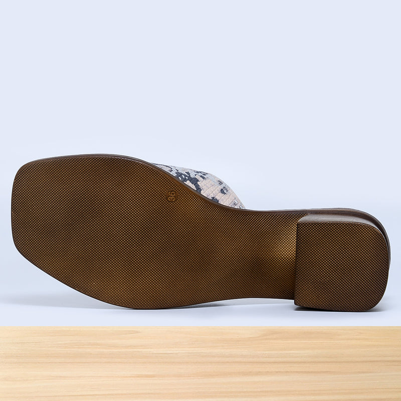 406F Mary Cuir Gris Serp
