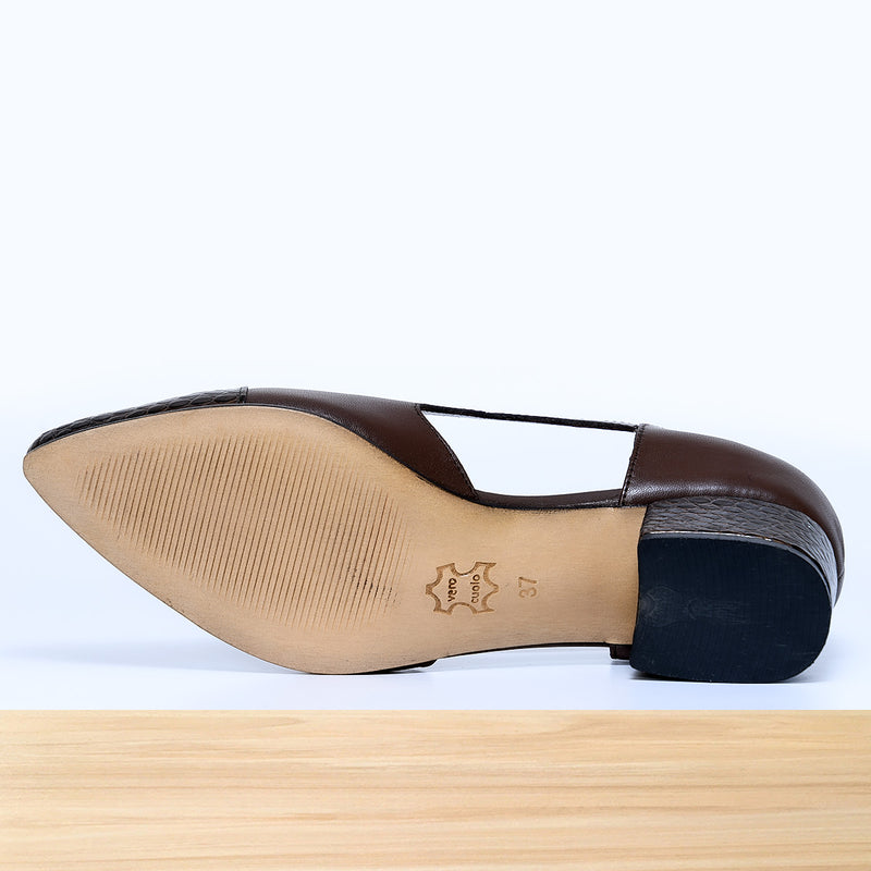 408F Bofia en Cuir Marron
