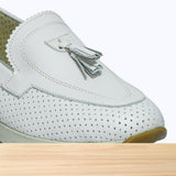420F Melisa Cuir Blanc Cassé