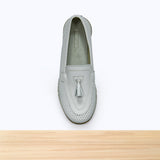 420F Melisa Cuir Blanc Cassé