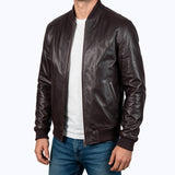 432F Breno Jacket Cuir Marron