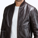 432F Breno Jacket Cuir Marron
