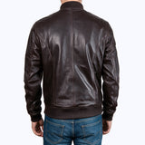 432F Breno Jacket Cuir Marron