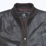 432F Breno Jacket Cuir Marron