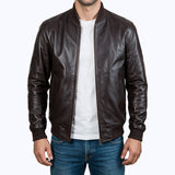 432F Breno Jacket Cuir Marron