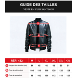 432F Breno Jacket Cuir Noir