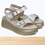 438F Tina Cuir Argenté D