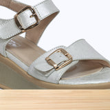 438F Tina Cuir Argenté D